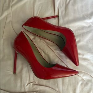 Steve Madden Red Patent Heels